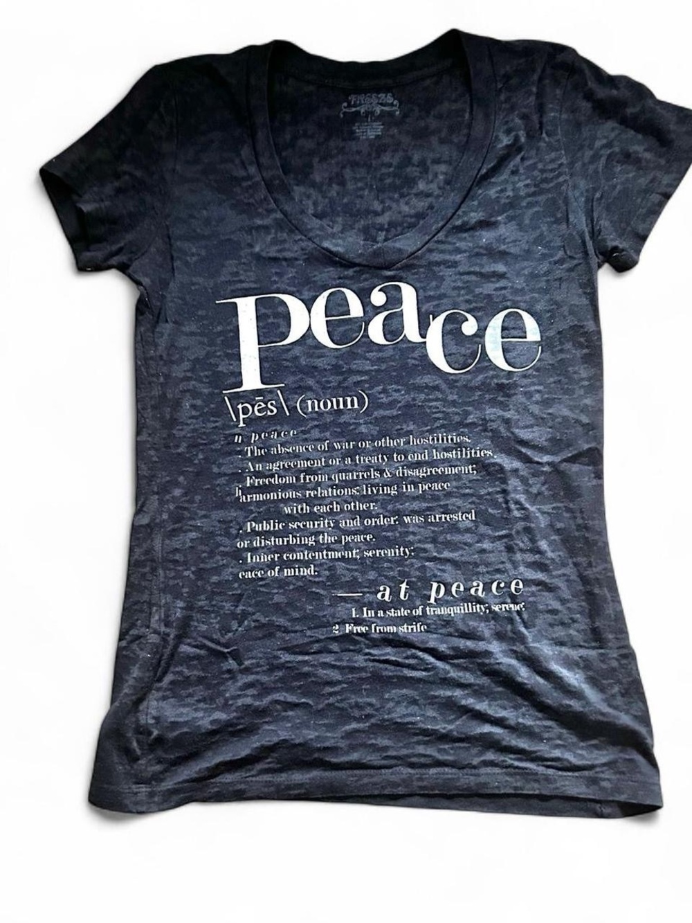 Freeze vintage y2k Black Peace Graphic Women's Tee